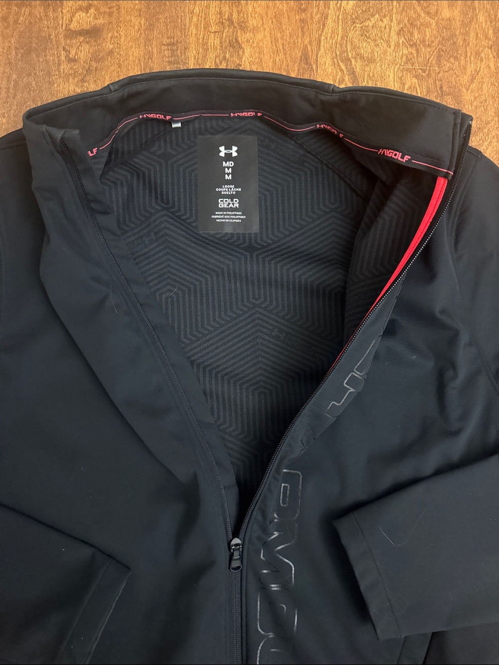 Under Armour Black Vertical Logo Full-Zip Performance Jacket - Picture 10 of 16